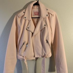 Levi's Shell Pink Faux leather Jacket